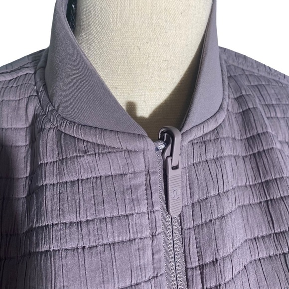 Lululemon Serene Travels Bomber Jacket Sz 6 Purple / Gray - Picture 12 of 14